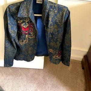 Beautiful Vintage Chicos denim jacket. Beautifully embellished.